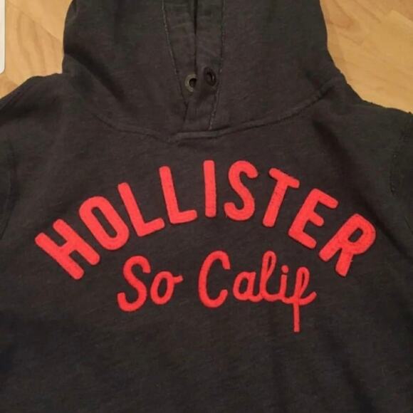 Hollister So Calif Women's Gray & Pink Highlighter SM Pullover Hoodie - Picture 2 of 3